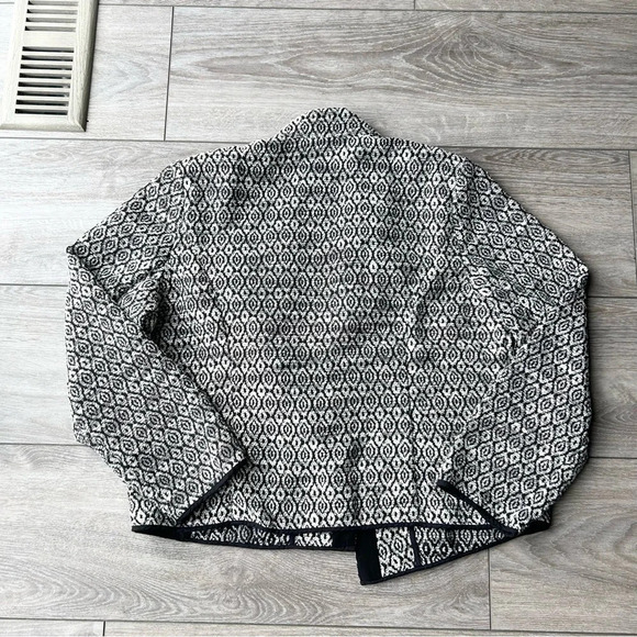 CHICOS Diamond Jacquard Moto Jacket - Picture 15 of 16